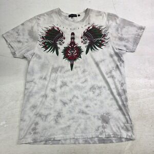 Affliction Men's Y2K Sz XL T-Shirt Live Fast‎ American Customs Native Skull Acid